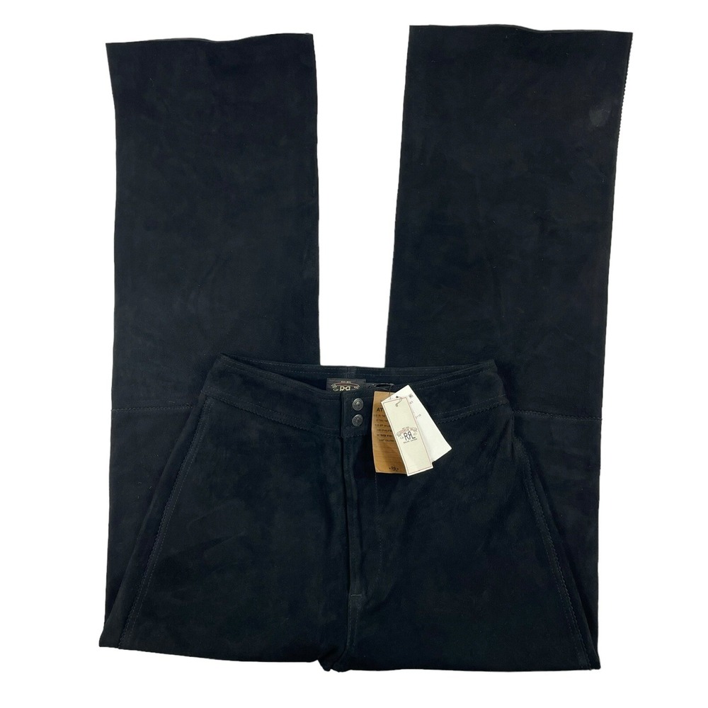 RRL Ralph Lauren Black Sheep Suede Heavy Womens Pant Size 29x34 NWT 1600$